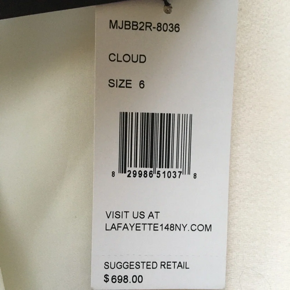NWT Lafayette 148 Landon Cloud Zipper Jacket 6 - Picture 9 of 15